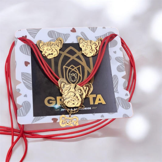 Set Collar & Aretes Personalizado 3D
