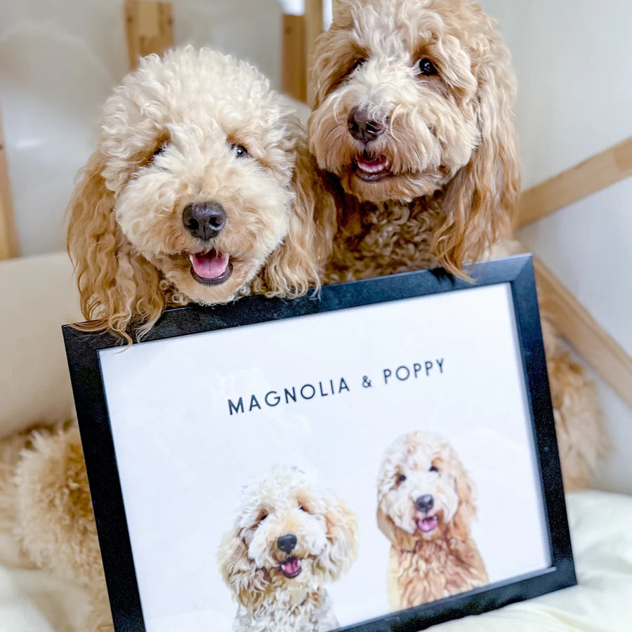 Retrato Personalizado 2 Peluditos