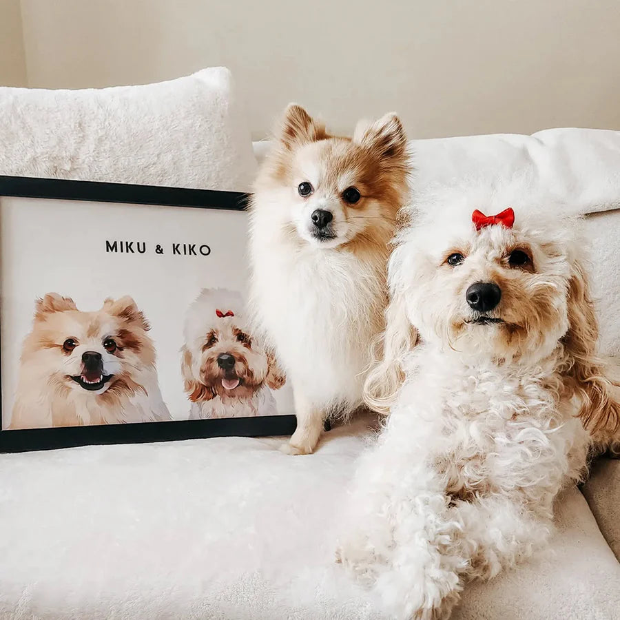 Retrato Personalizado 2 Peluditos