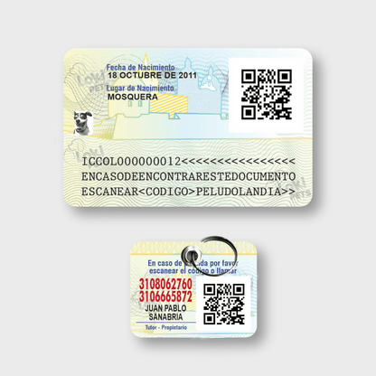 KIT NUEVAS Cédulas & Pasaporte Para Mascotas - Peludolandia