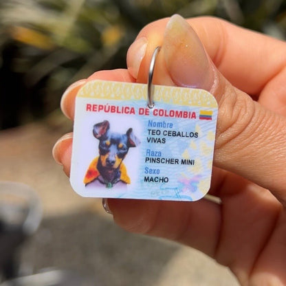 NUEVA Plaquita mini - cédula - Peludolandia
