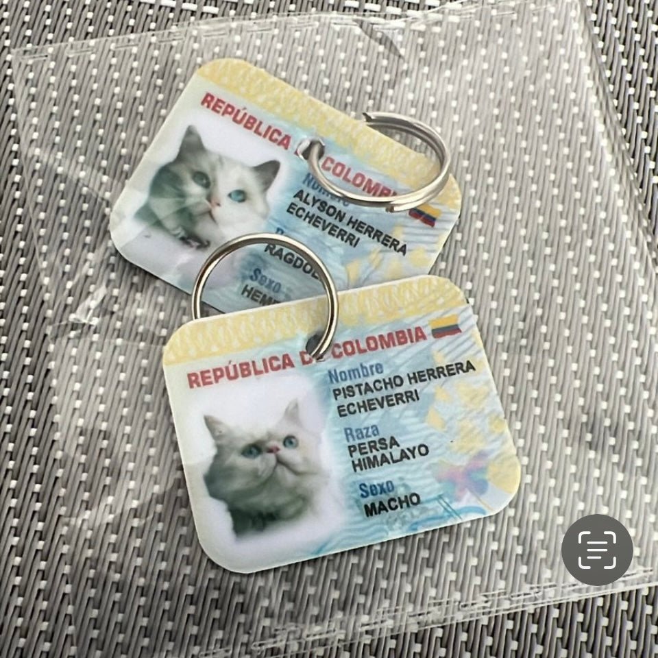 NUEVA Plaquita mini - cédula - Peludolandia