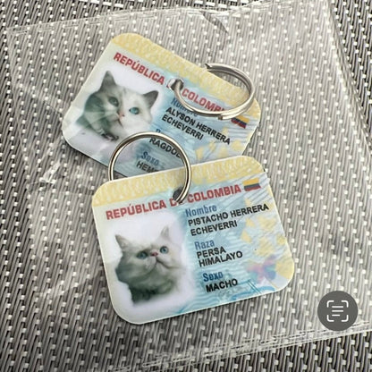 NUEVA Plaquita mini - cédula - Peludolandia