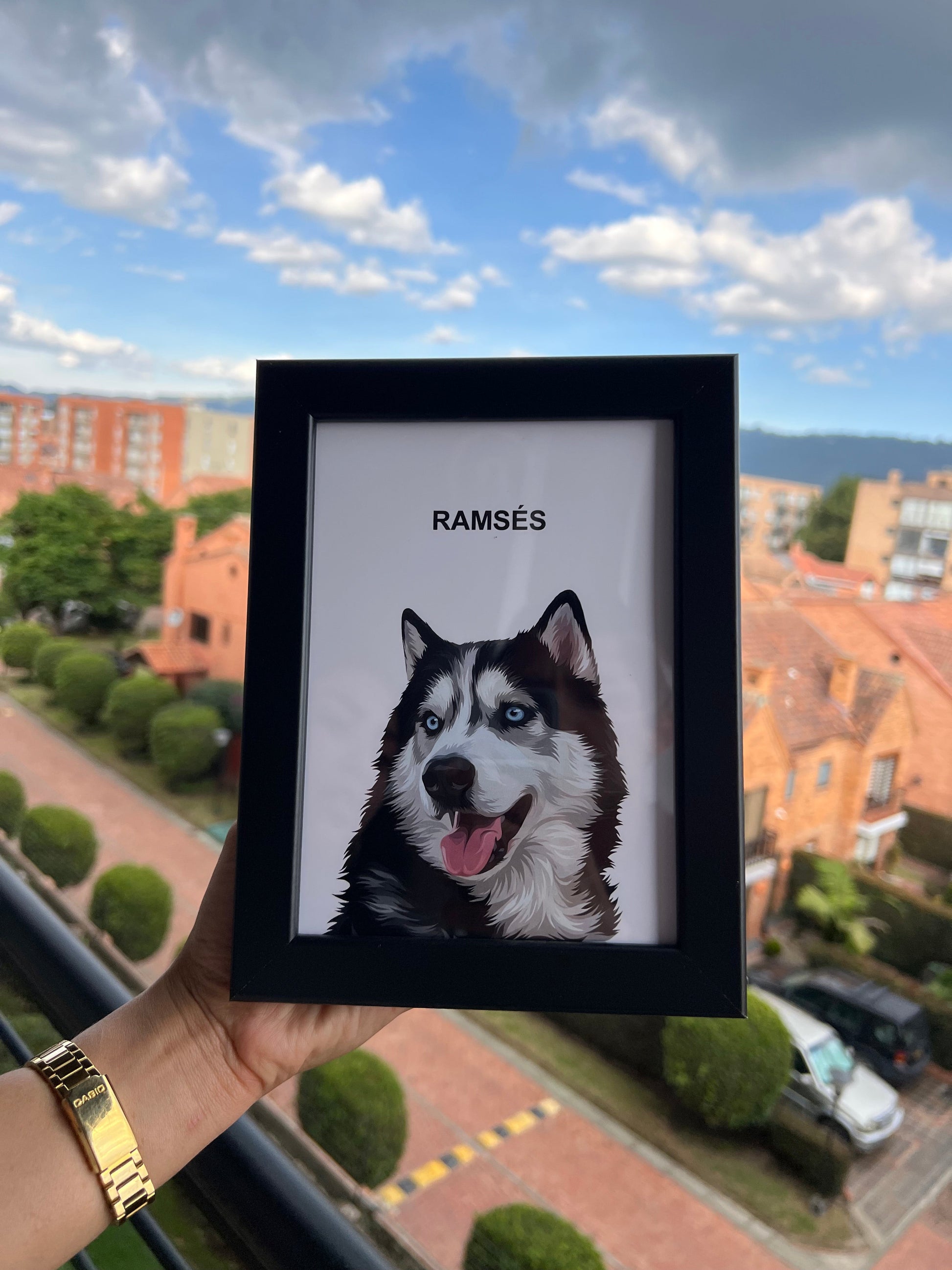 Retrato Personalizado de Escritorio - Peludolandia