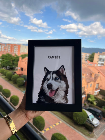 Retrato Personalizado de Escritorio - Peludolandia