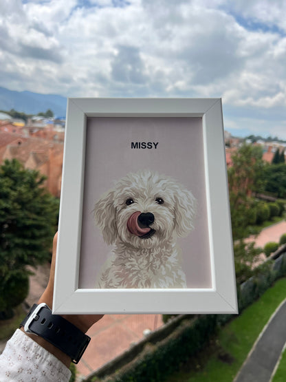Retrato Personalizado de Escritorio - Peludolandia
